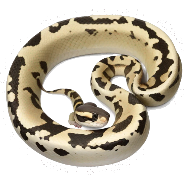 White ball python emoji