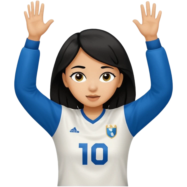 Girl with black hair doing the dab in a ceedee lambs jersey  emoji