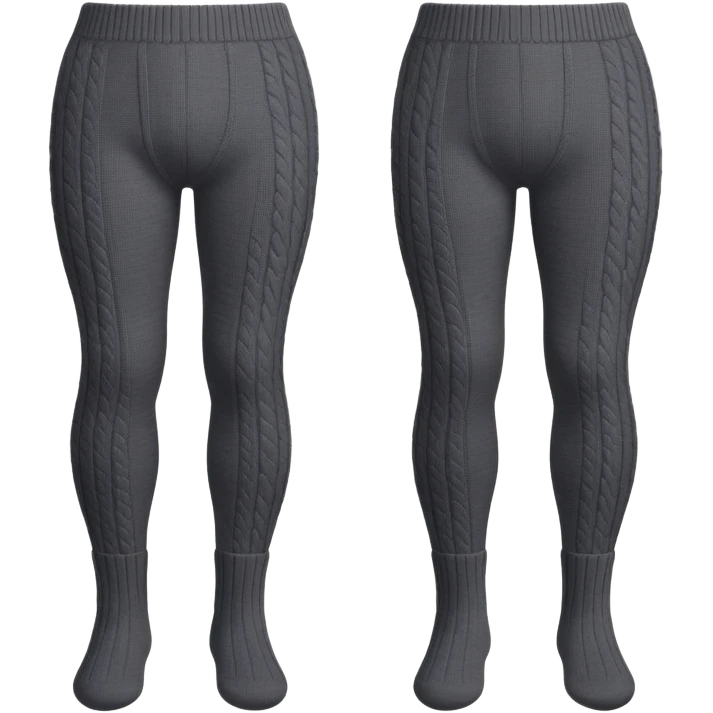 Pair of wool tights for winter emoji