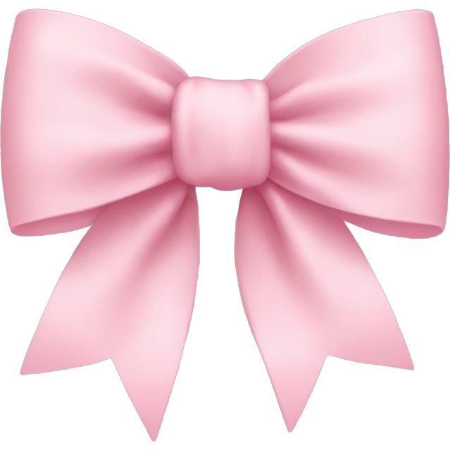 light pink bow on light pink bow emoji