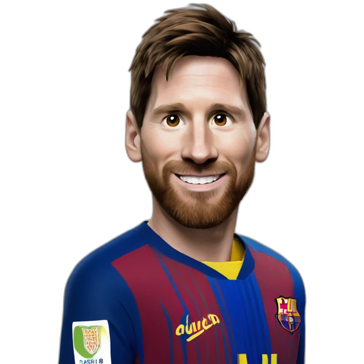 Émoji messi qui sourit emoji