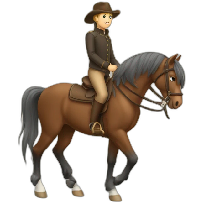Cheval sur cheval emoji