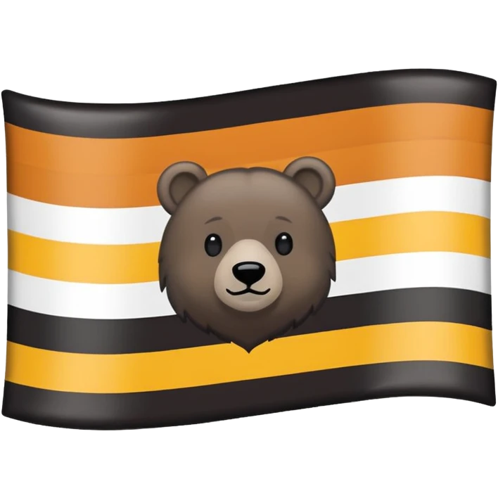 gay bear pride flag, simple, bold stripes, iconic design, no text emoji