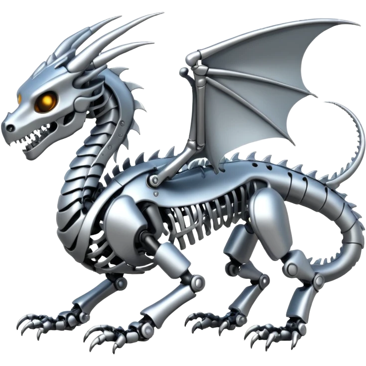 A skeleton robot dragon  emoji
