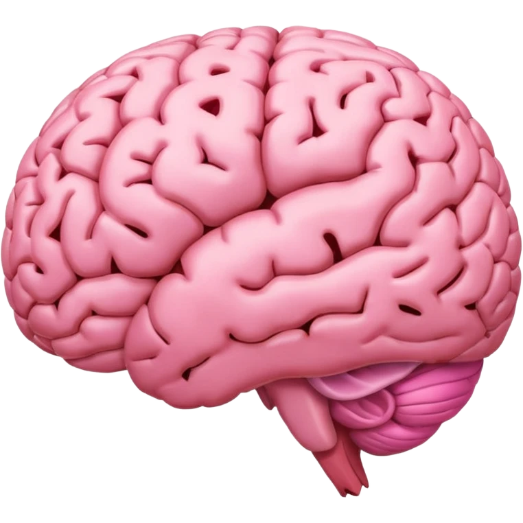 generate pink brain emoji