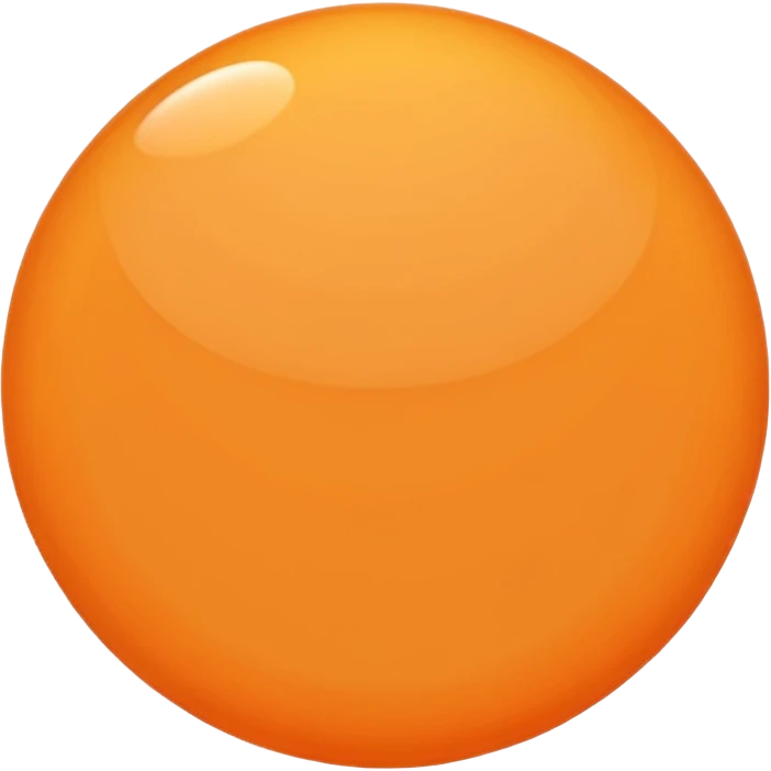 flat color orange circle emoji