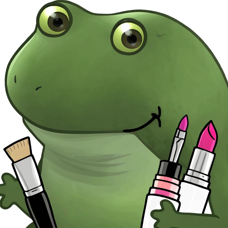 Makeup tools and products standing emoji