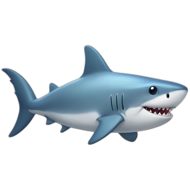 Cute little chubby Shark emoji