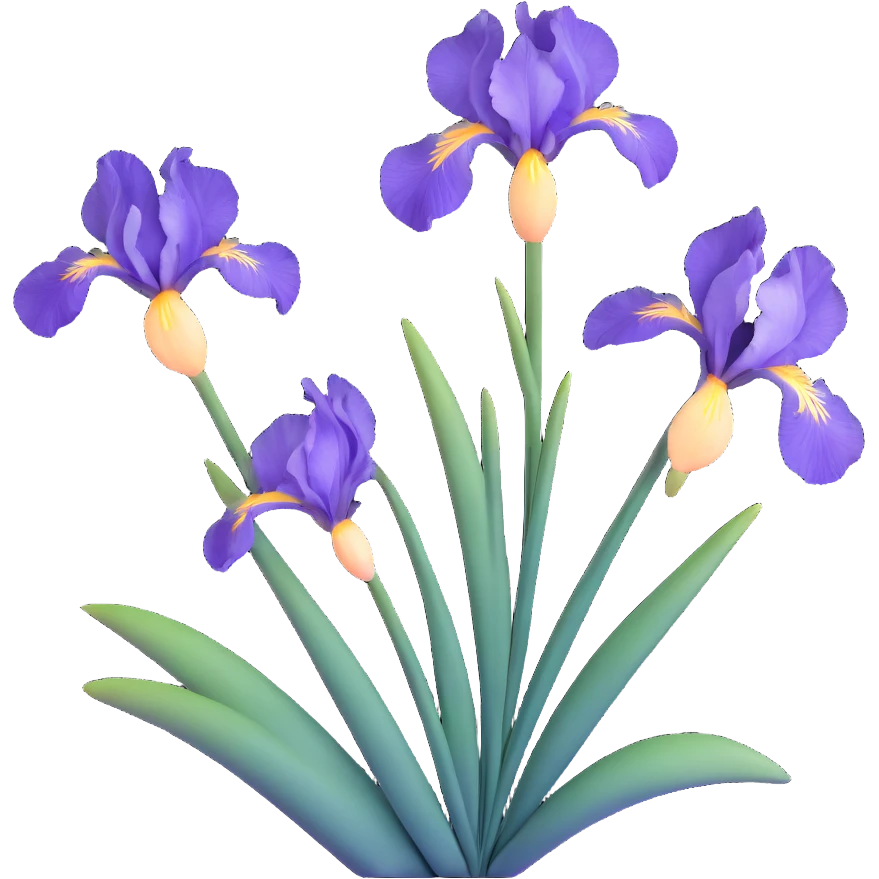Traditional Japanese iris (hanashobu) depicted in sumi-e ink painting style, with graceful brush strokes, subtle gradient colors, and minimalist zen aesthetic emoji