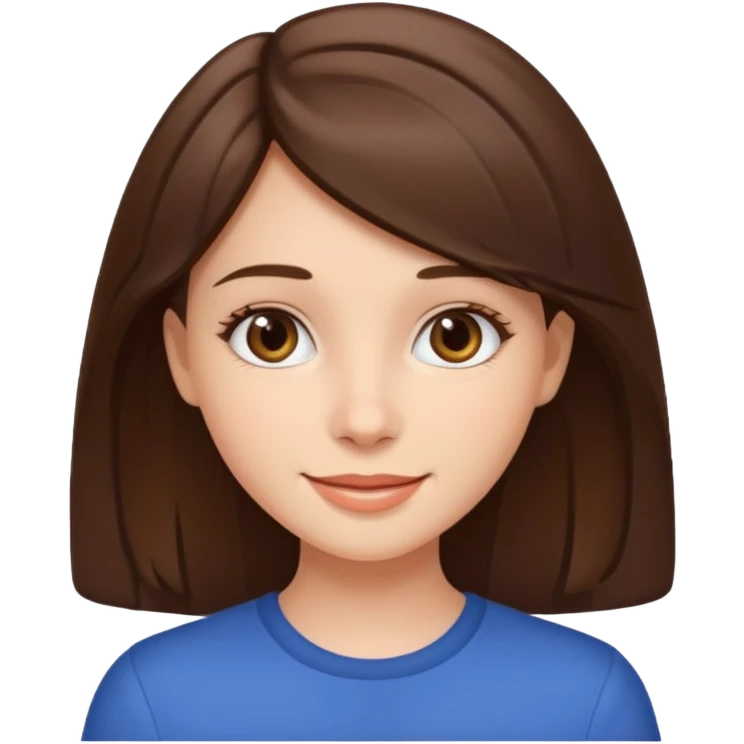 girl with brunette hair emoji