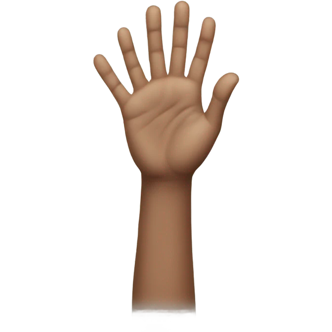 two hands greeting emoji