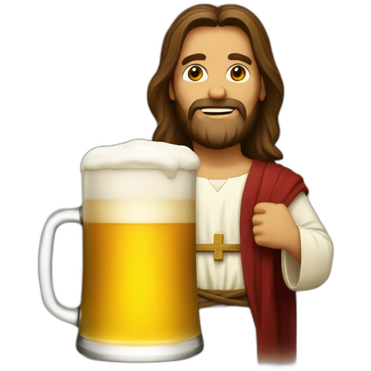Jesus beer emoji