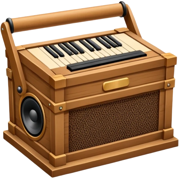 music sound box stage 2d angle  emoji