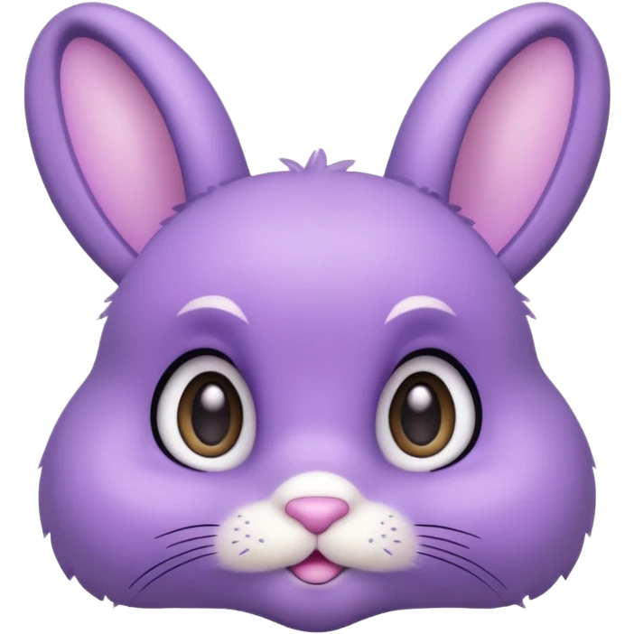 Cute purple bunny emoji