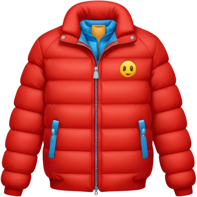 Red winter jacket emoji