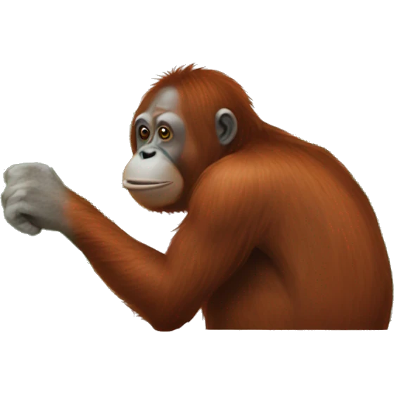 Orangutan malé emoji