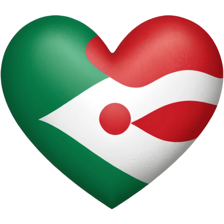 Somaliland flag emoji, heart-shaped emoji
