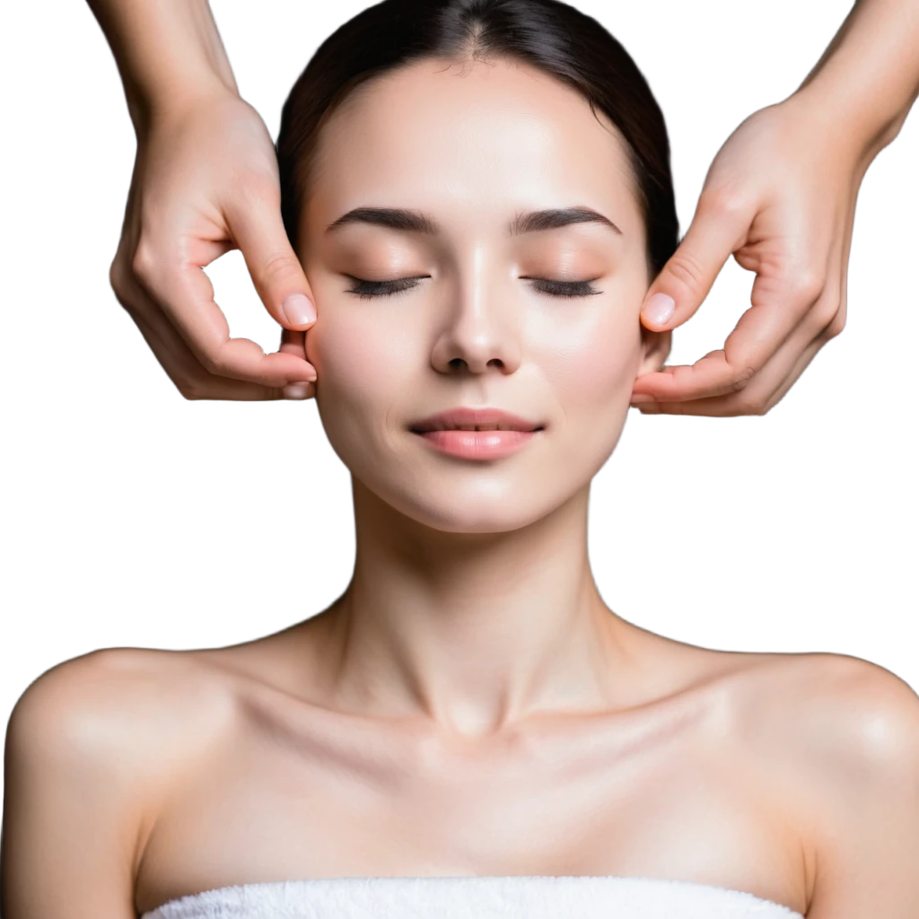 woman face massage emoji