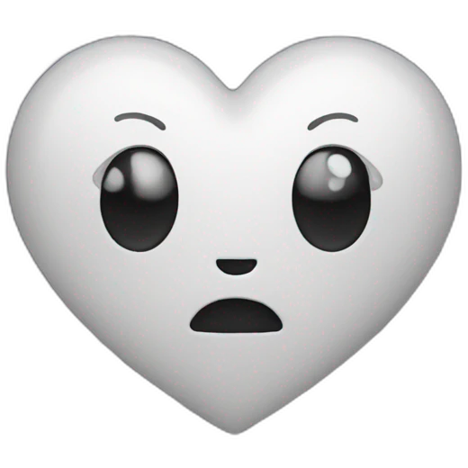 A heart with a spider's web emoji