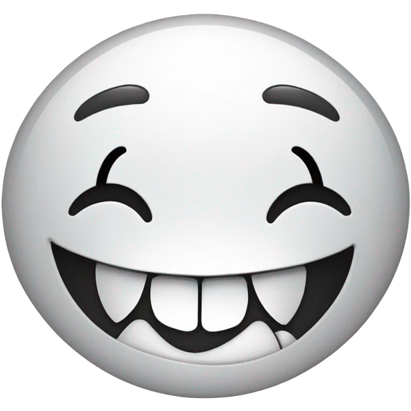 Emoji with oversized teeth  emoji