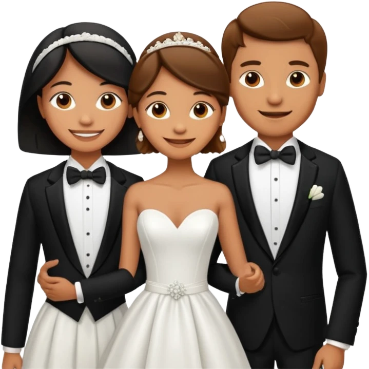 🤵🏻‍♂️👰🏼‍♀️ emoji