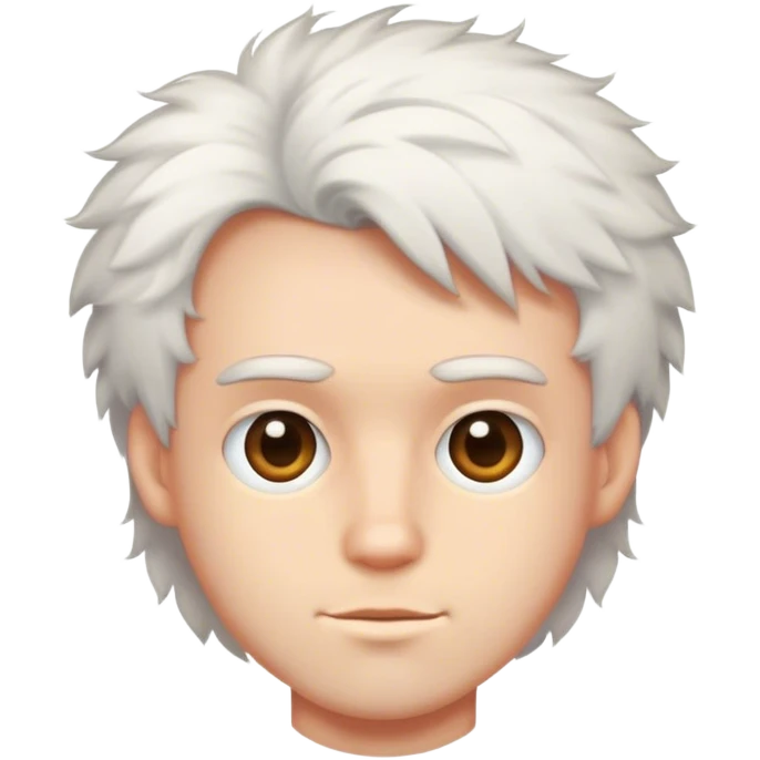 a dude with a fluff cut  emoji
