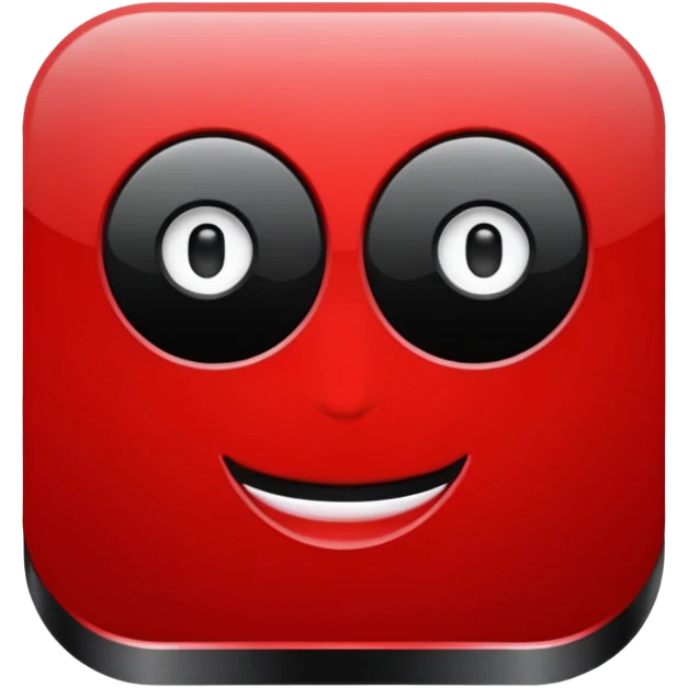 black and red website Icon emoji