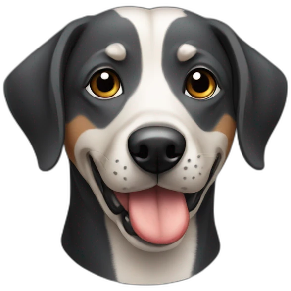 Perro salchicha negro emoji