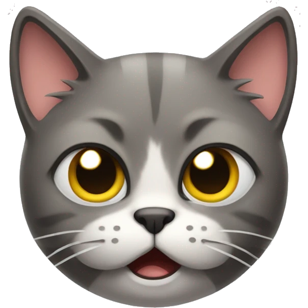 Annoyed kitty emoji