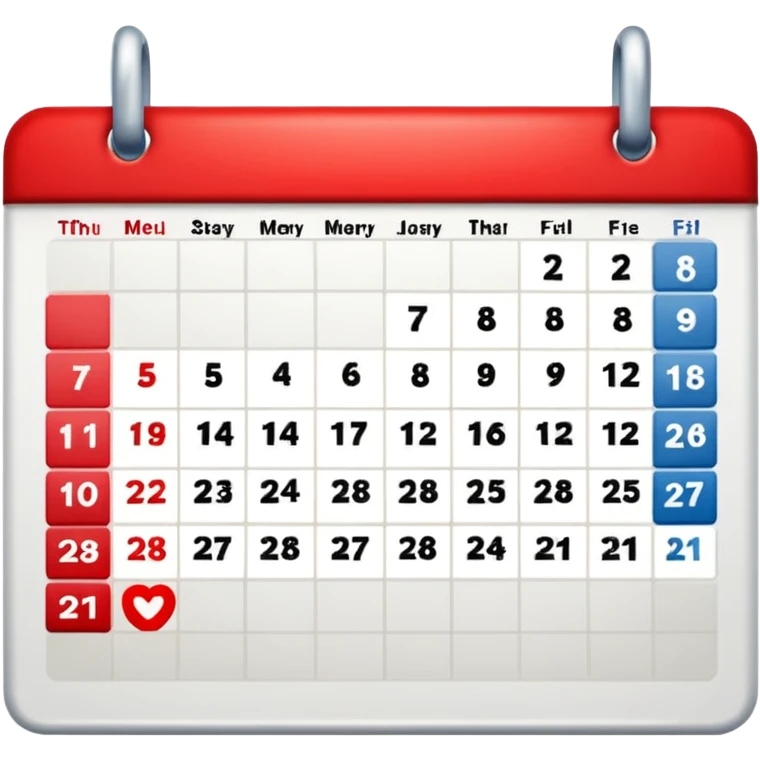 It’s On the calendar!  emoji