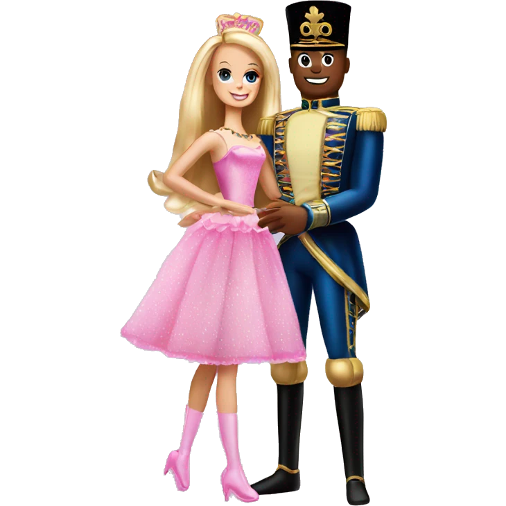 Nutcracker and Barbie emoji