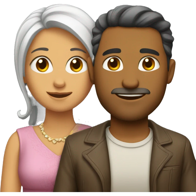 una pareja emoji