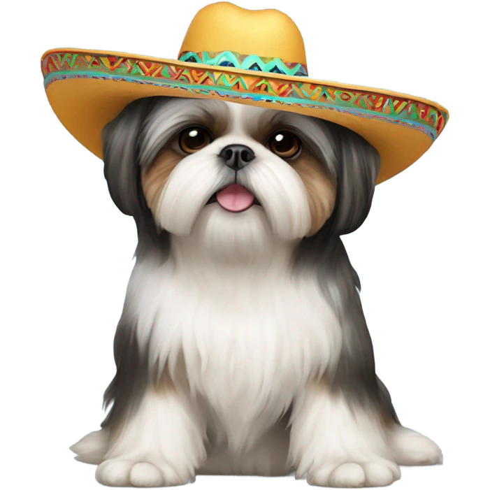 Shih Tzu wearing sombrero emoji
