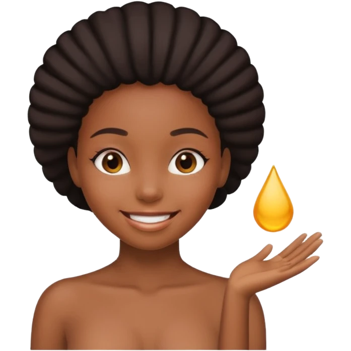 Nude black girl emoji