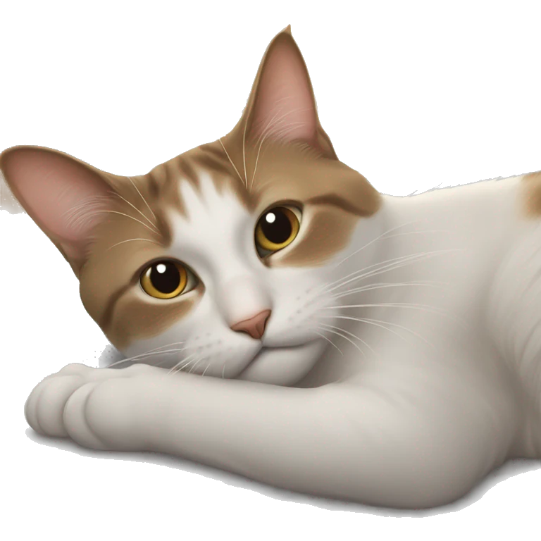 Cat waking up to early morning  emoji