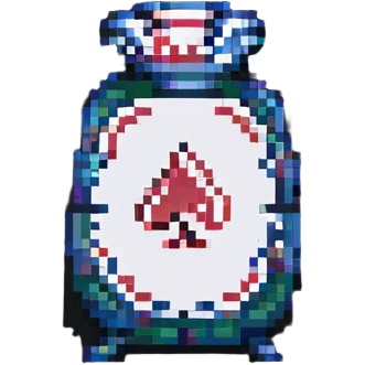poker card, pixel art style emoji