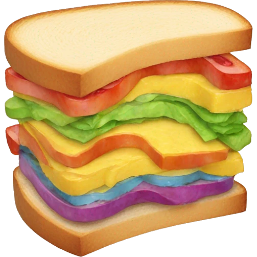rainbow sandwich emoji