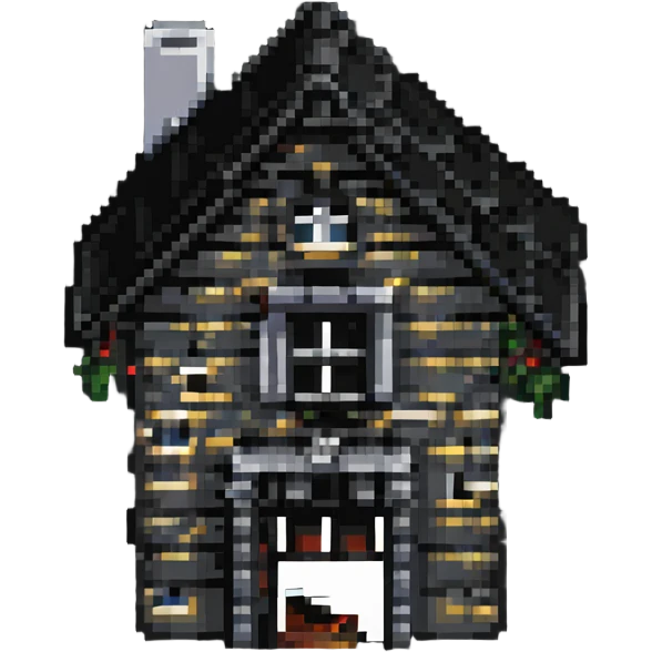 A pixel art style image of a house. emoji