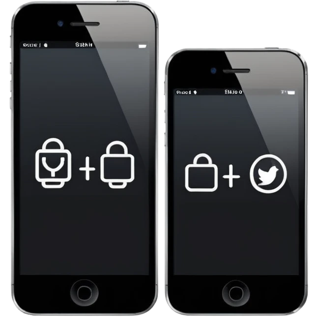 Minimalistic flat vector icon, iOS style, thin black contour on white background. Three small developer silhouettes around a smartphone with code brackets <>. Clean, no text, no shadows. emoji