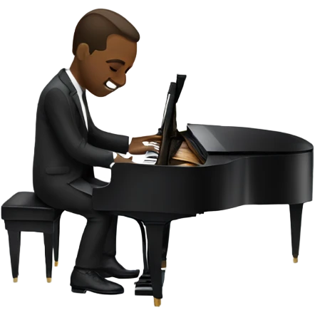 jazz pianist performance  emoji