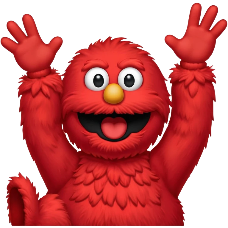 Screaming Elmo emoji