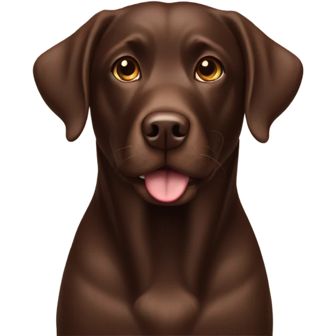 Chocolate Labrador  emoji