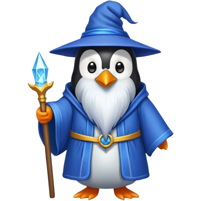 Penguin Wizard emoji