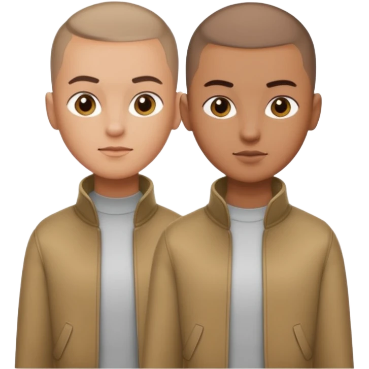 ((realistic photo style)), close-up portrait of the person with a clean buzz cut hairstyle, sharp fade on the sides, natural hair color, keep the same face, outfit, and pose, no background change emoji