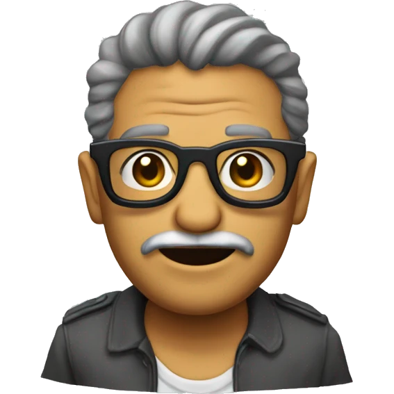 Gusano viejo con lentes  emoji