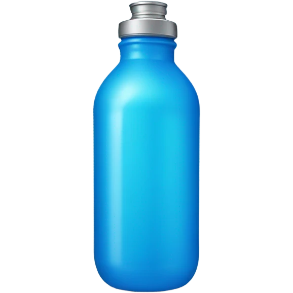 Blue water bottle emoji