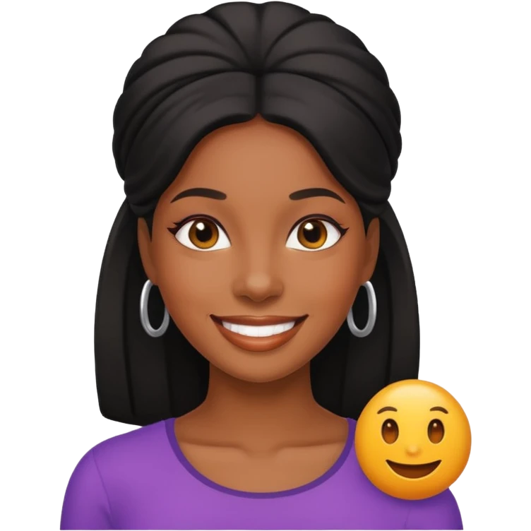 Pretty black woman  emoji