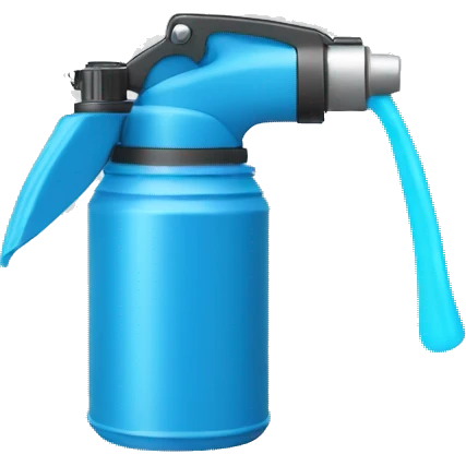 spray can, color blue, regular small spray nozzle emoji