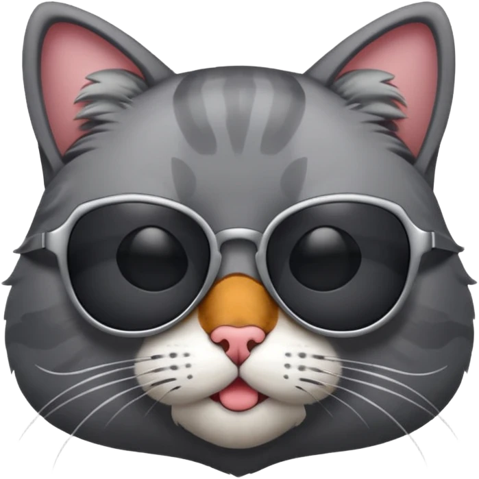 Cat wearing sunglasses emoji