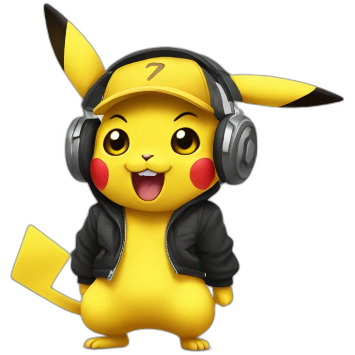 Picachu hiphop emoji